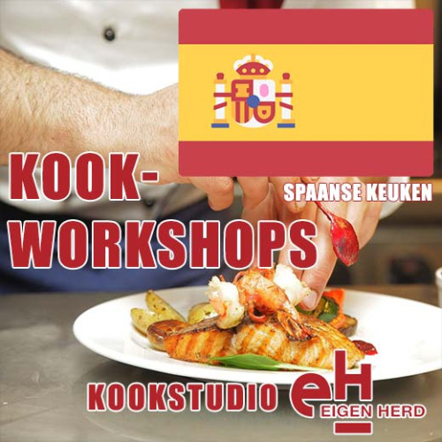 Kookworkshop<br><b>Spaanse keuken</b><br>dinsdag 23 januari 2024